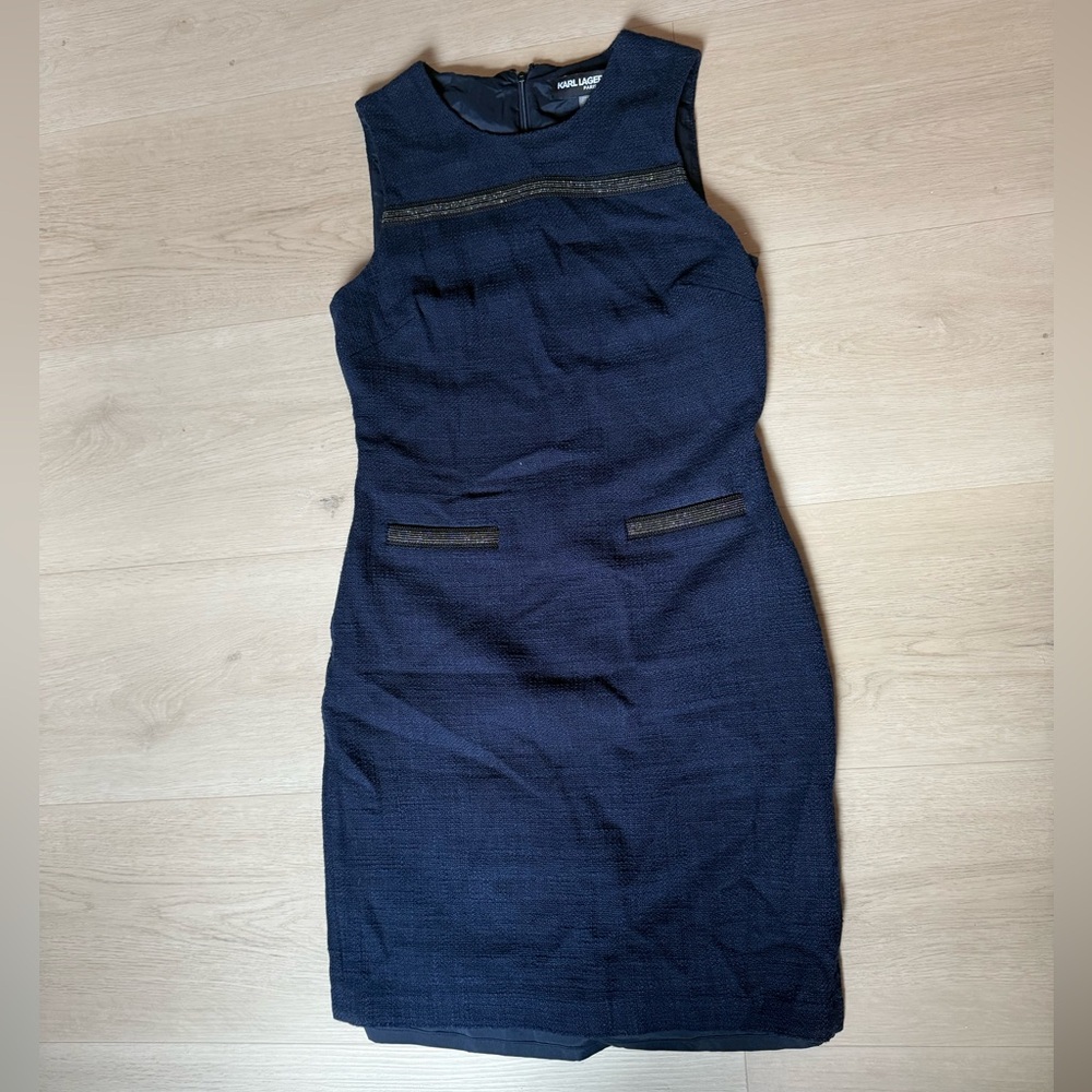 Karl Lagerfeld Navy Blue Dress